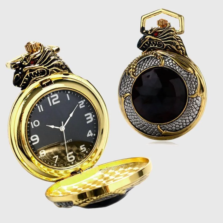 Ruby Dragon Pocket Watch