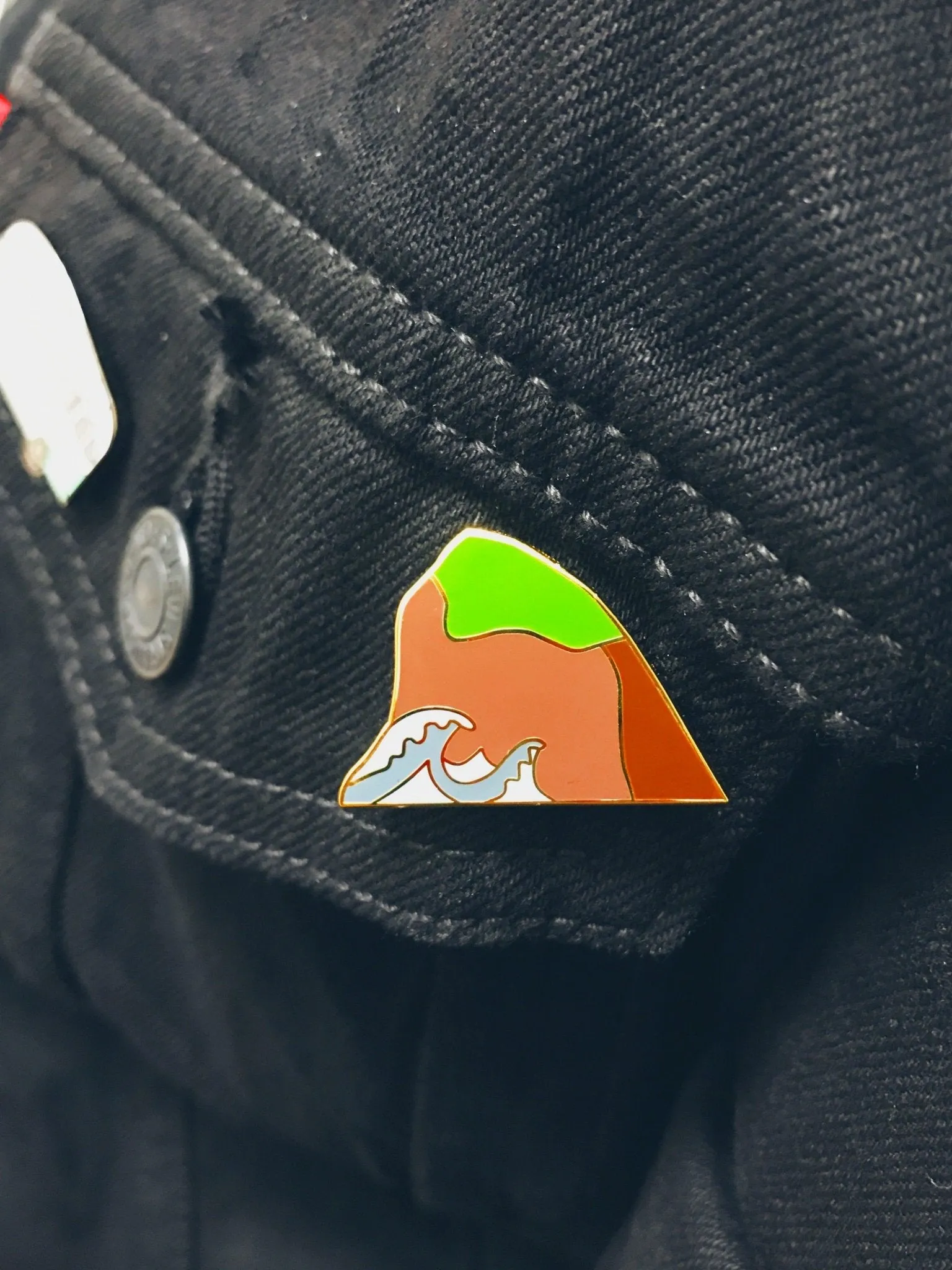 SALE - Sea Rock Enamel Pin