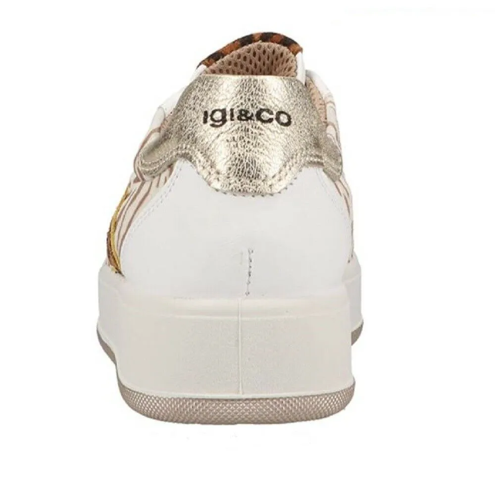 Scarpe da Donna IGI&CO - Art. 7156300- Sneakers BIANCO BEIGE pelle