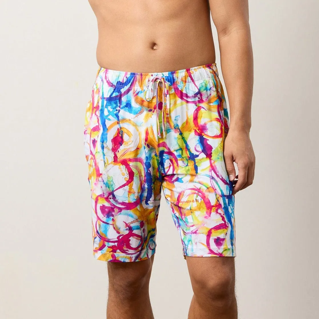 Silktouch TENCEL™ Rainbow Lounge Shorts