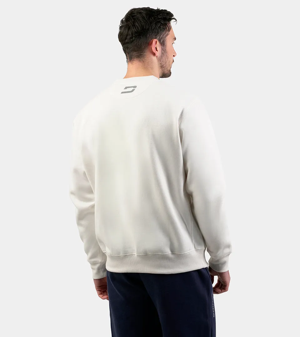 SIMPLE CREW SWEATSHIRT - WHITE