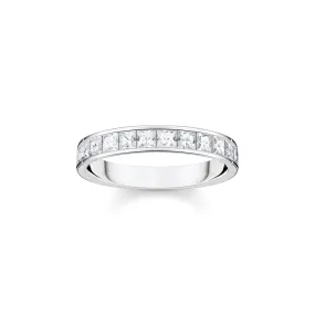 STERLING SILVER HERITAGE CZ BAND