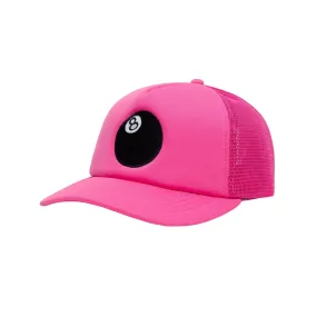 Stussy 8 Ball Trucker Cap Hot Pink