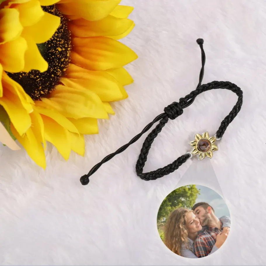 Sunflower Photo Bracelet