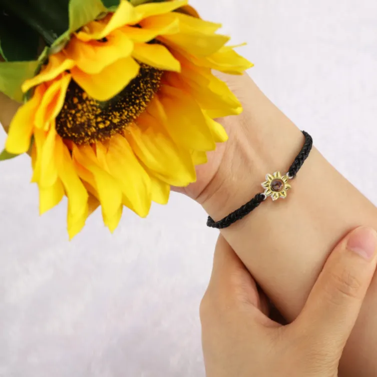 Sunflower Photo Bracelet