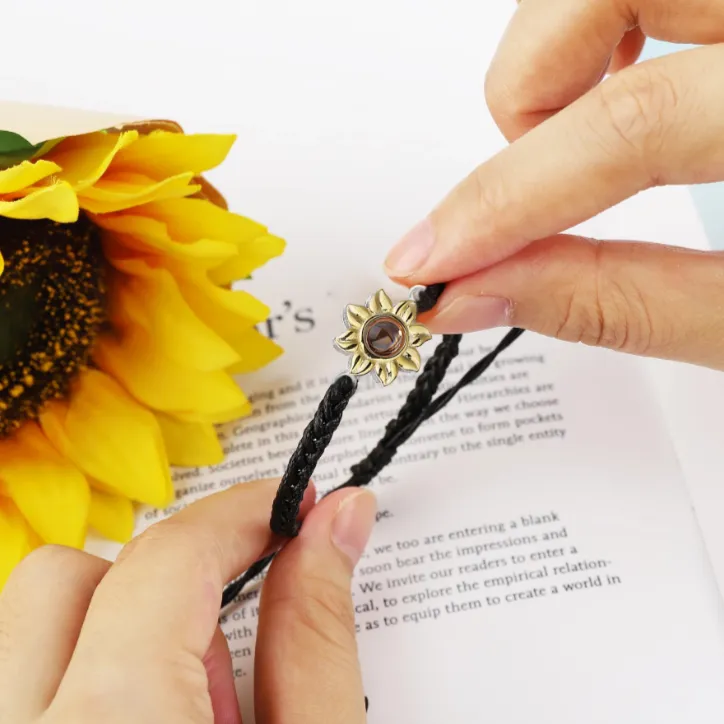 Sunflower Photo Bracelet