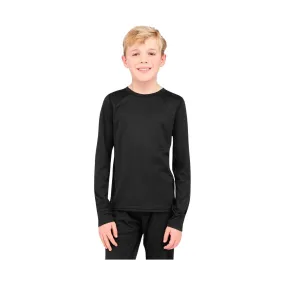 Terramar Kids' Thermapeak 2.0 Baselayer Crew - Black