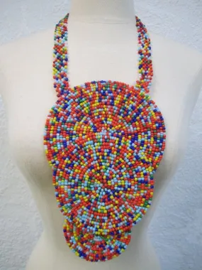 Triple bound clustered large beads Necklace 2