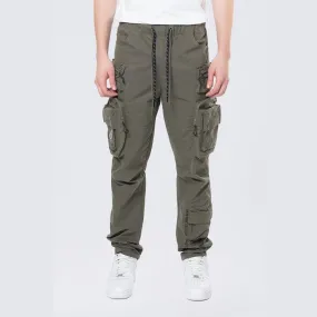 Utility Cargo Windbreaker Pants - Thyme