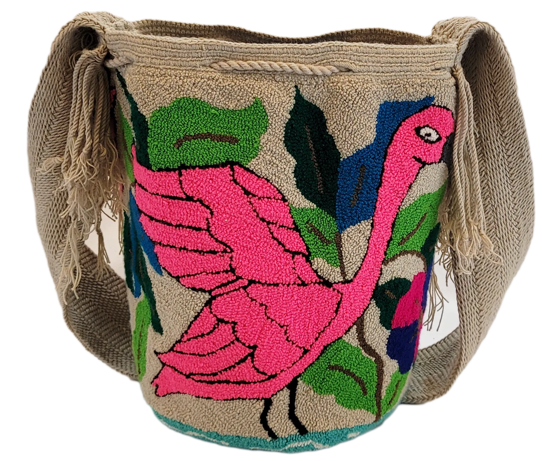 Vivian Large Handmade Punch-needle Wayuu Mochila Bag