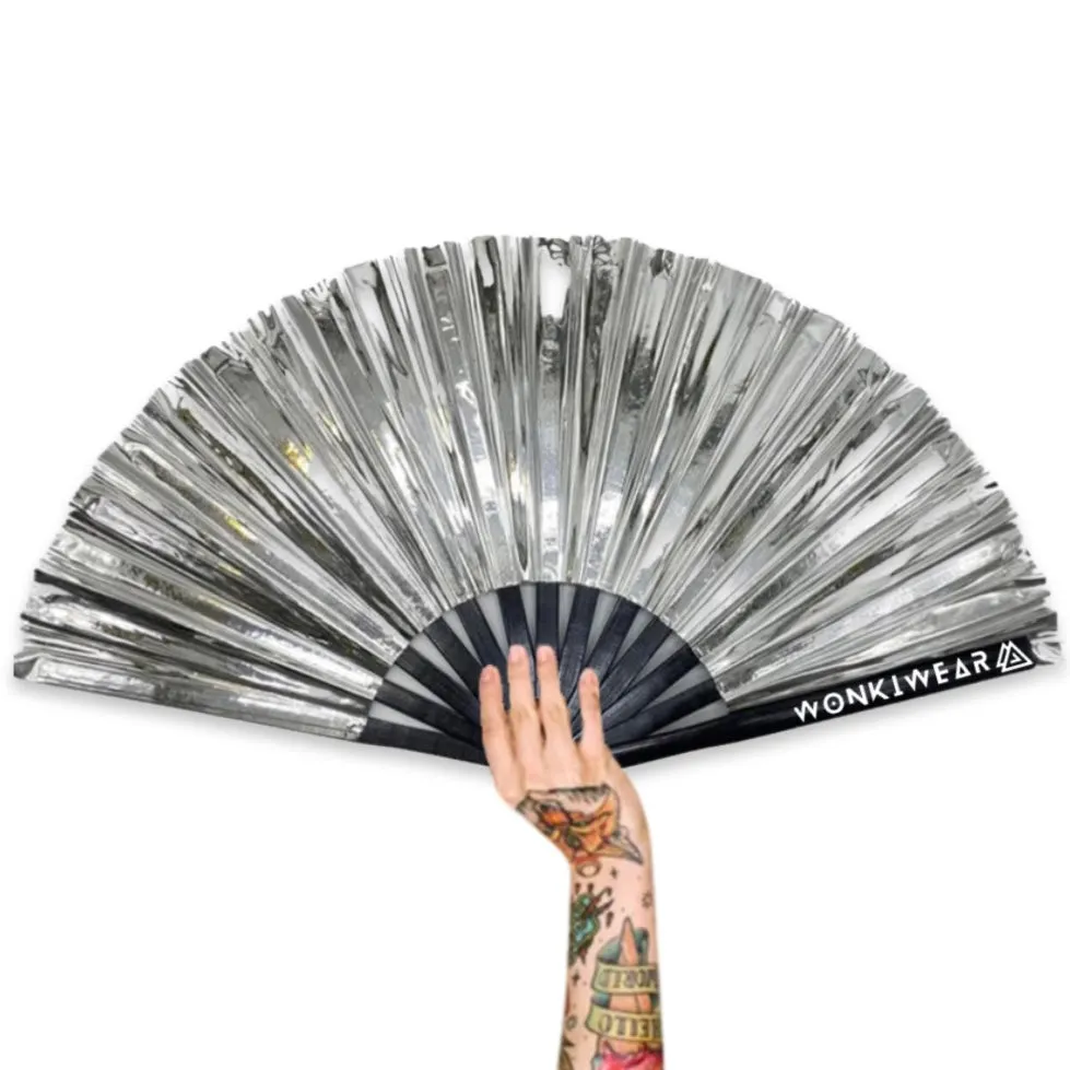 XL Festival Fan - PVC, Galactic Silver