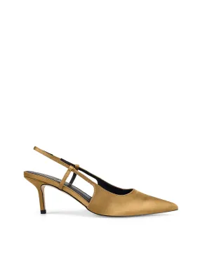 Yohana Heeled Slingback - Bronze Satin