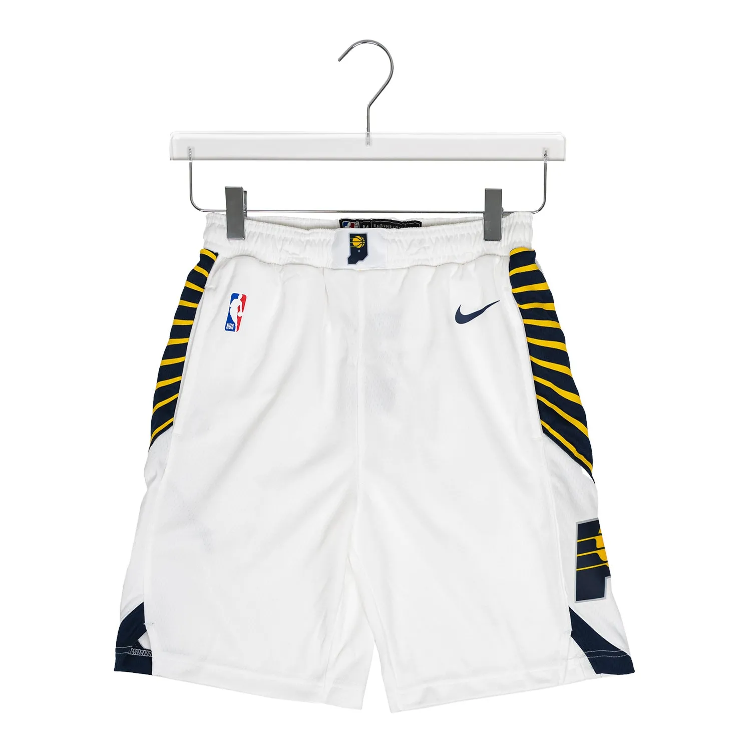 Youth Indiana Pacers Association Swingman Shorts in White by Nike