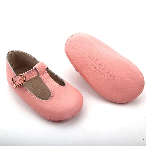 z Baby Toddler Shoes  Paris T-Bar Ballerina Pink