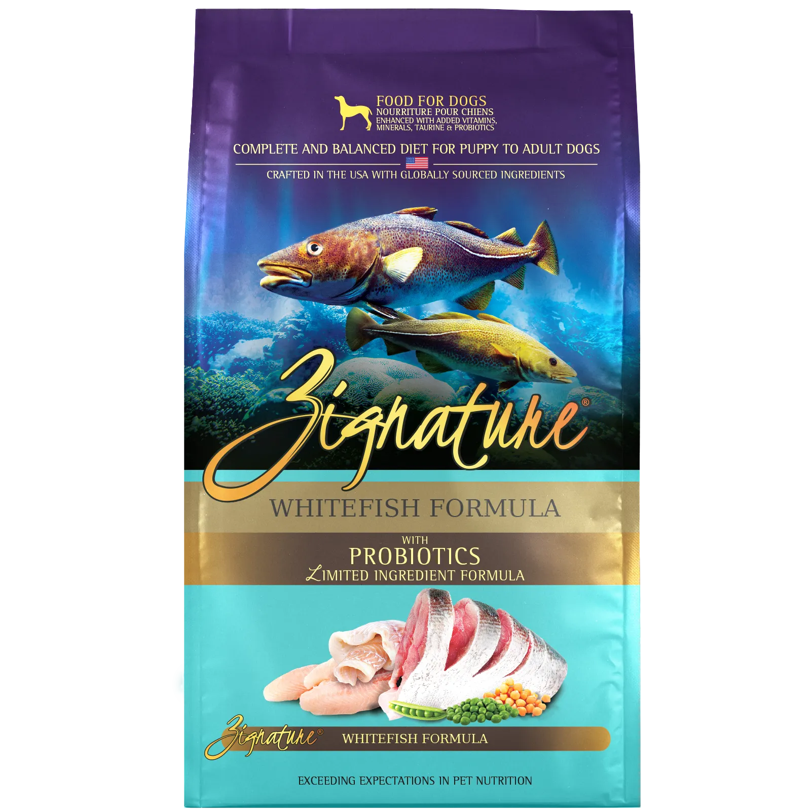 Zignature Whitefish Formula Dry Dog Food, 4lb